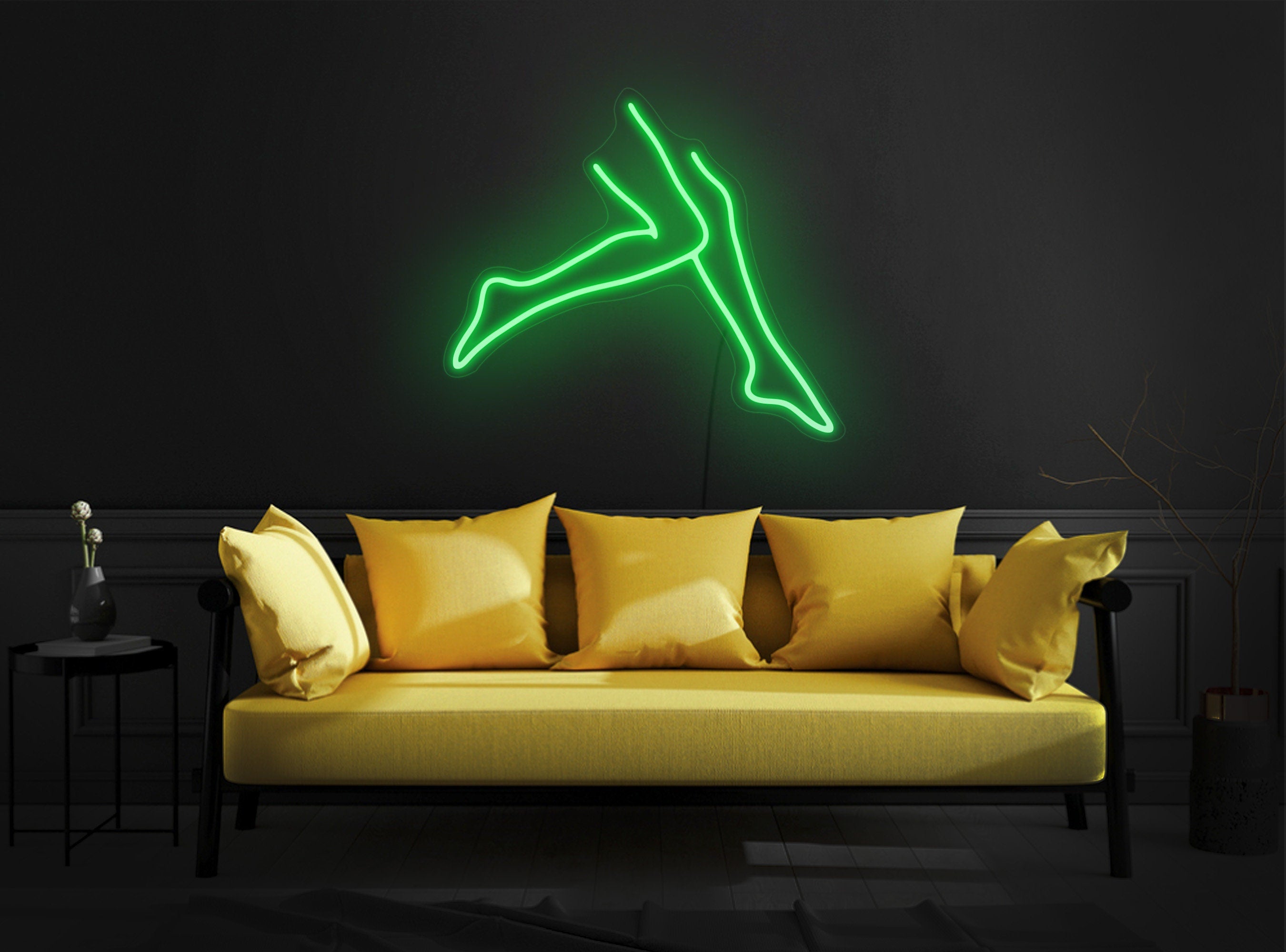 Woman, legs neon sign