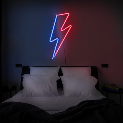 Lightning bolt led sign