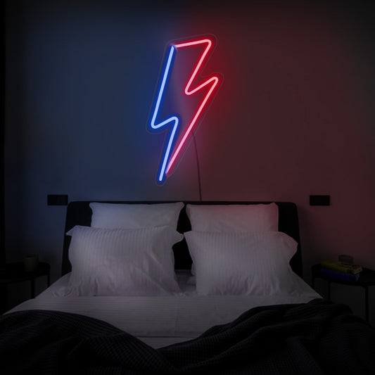 Lightning bolt led sign