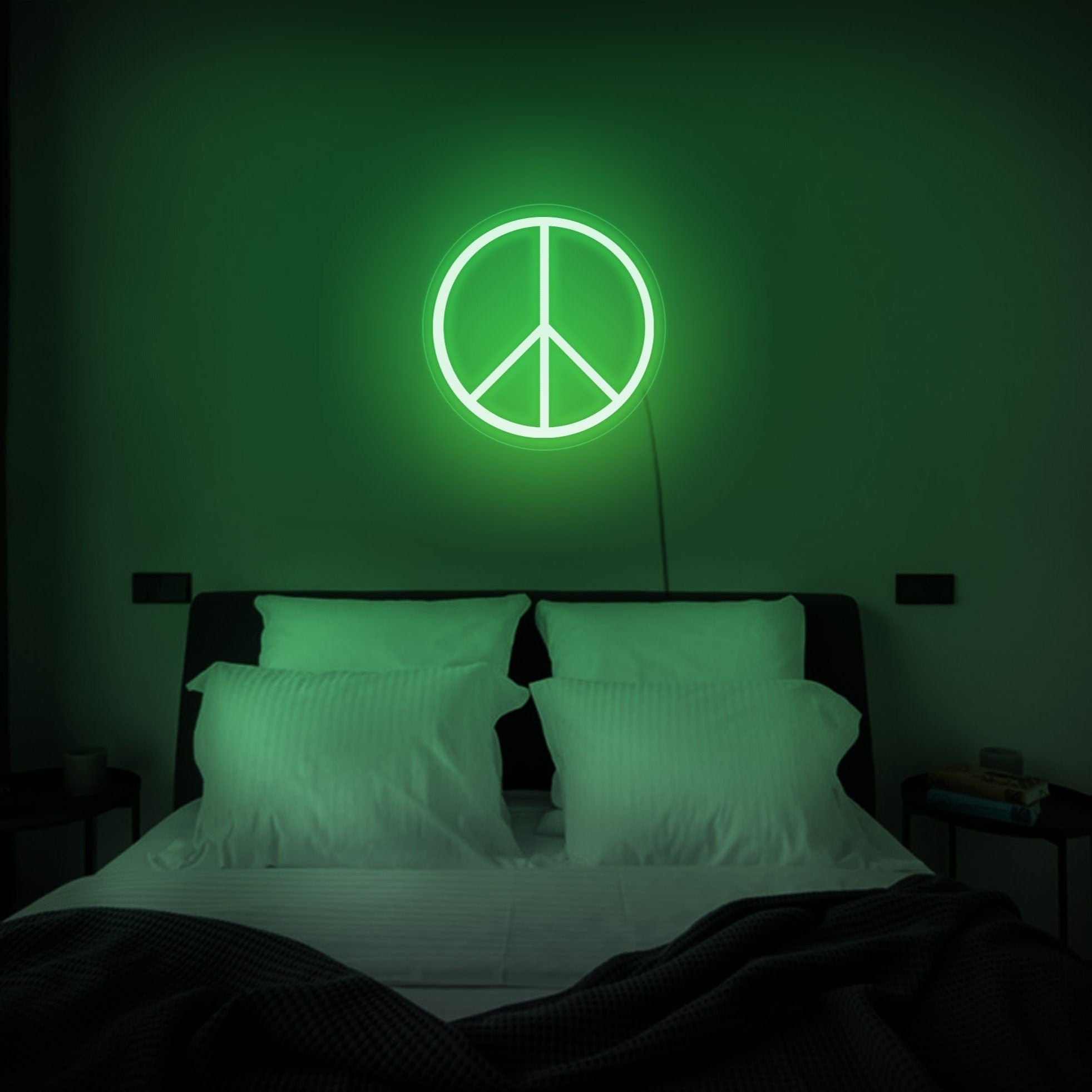 Peace neon sign