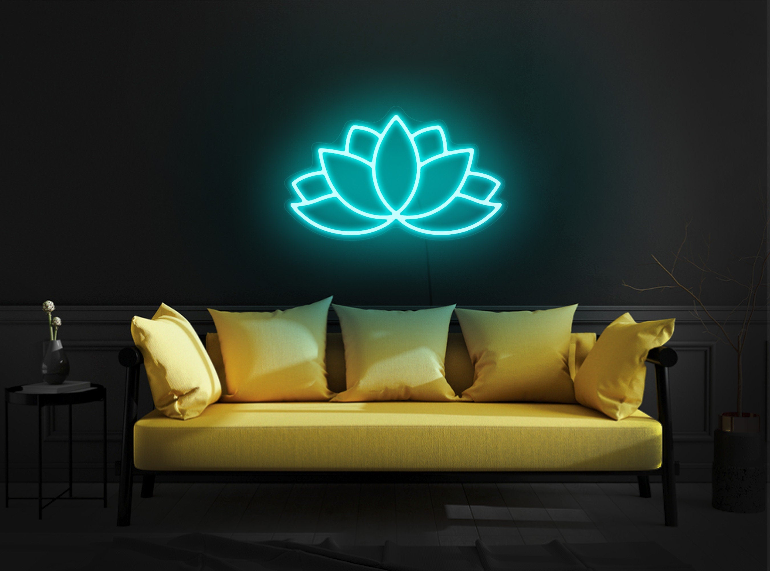 Lotus neon sign