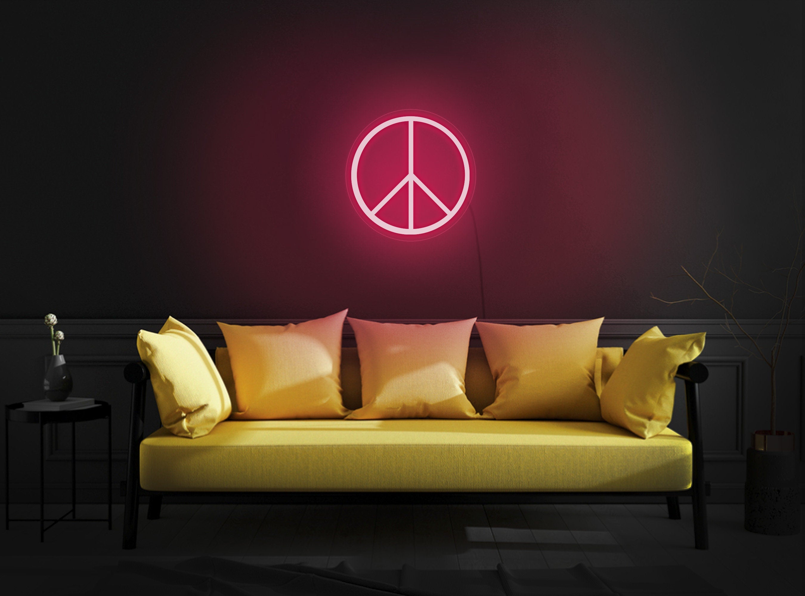 Peace neon sign