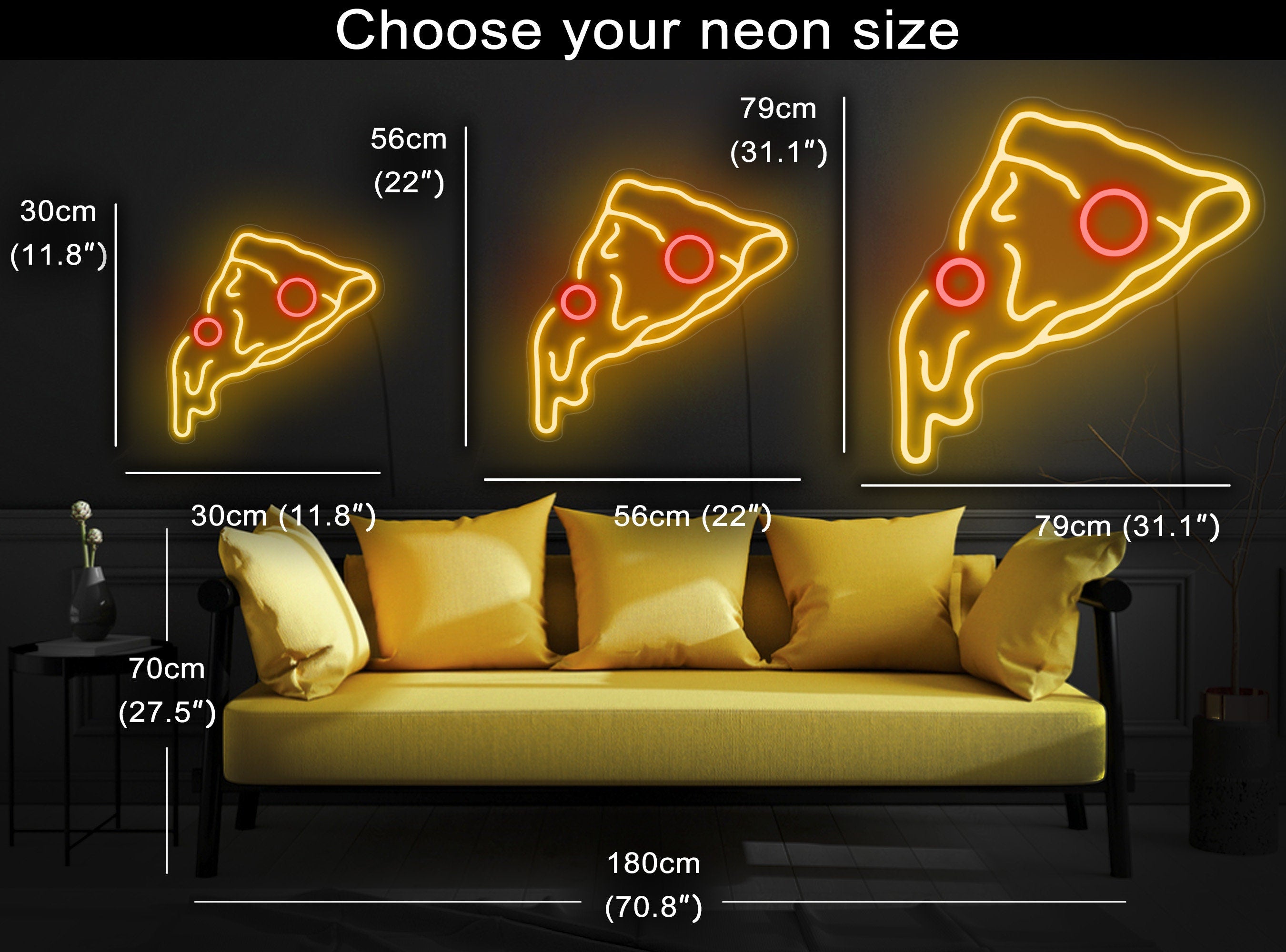 Pizza neon sign