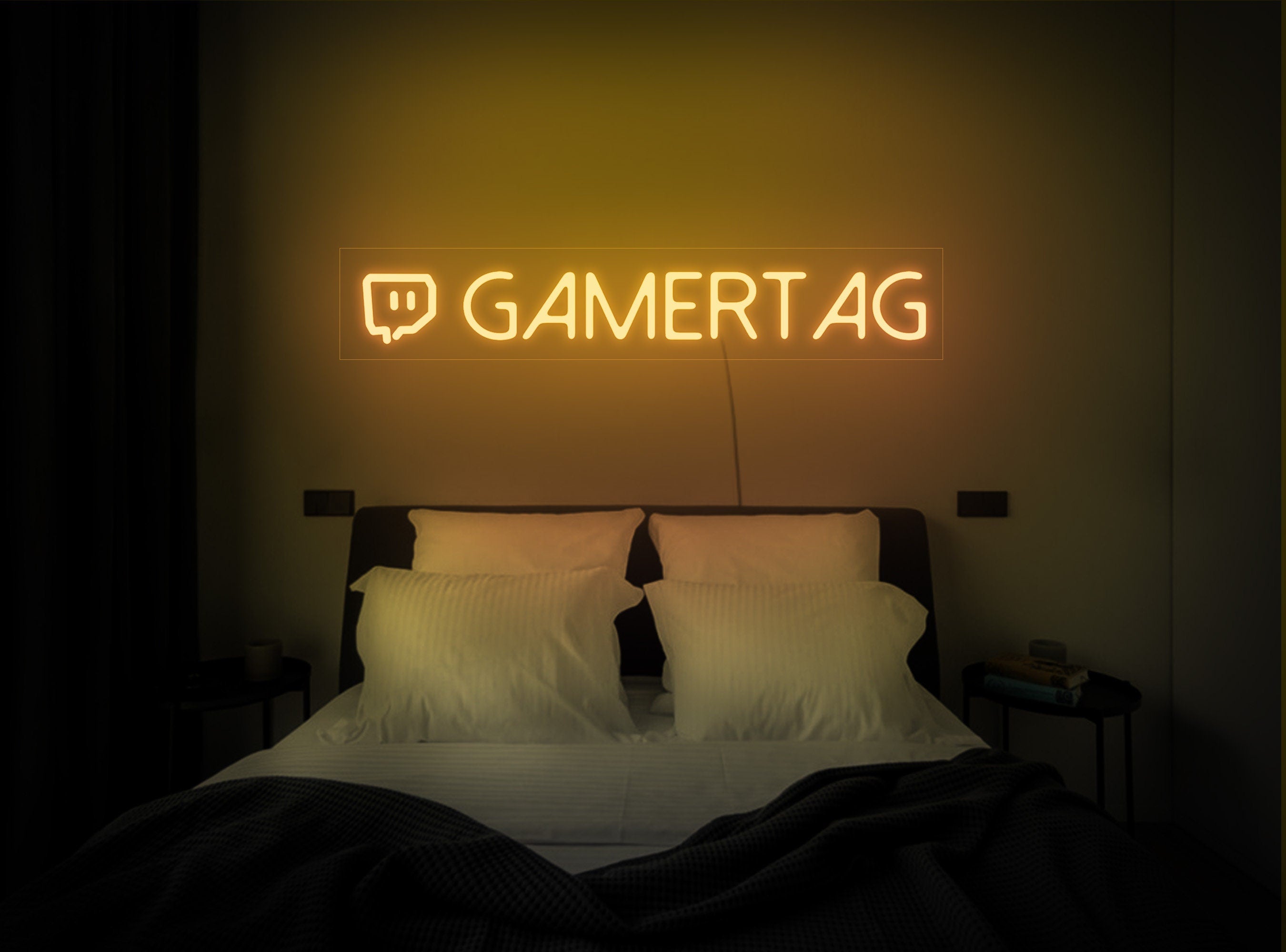 Custom gamer tag sign