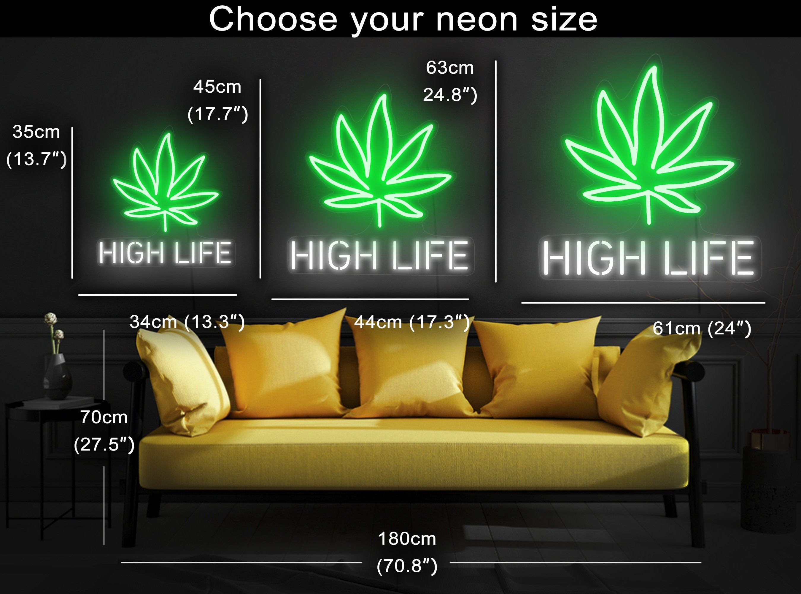 High life neon sign