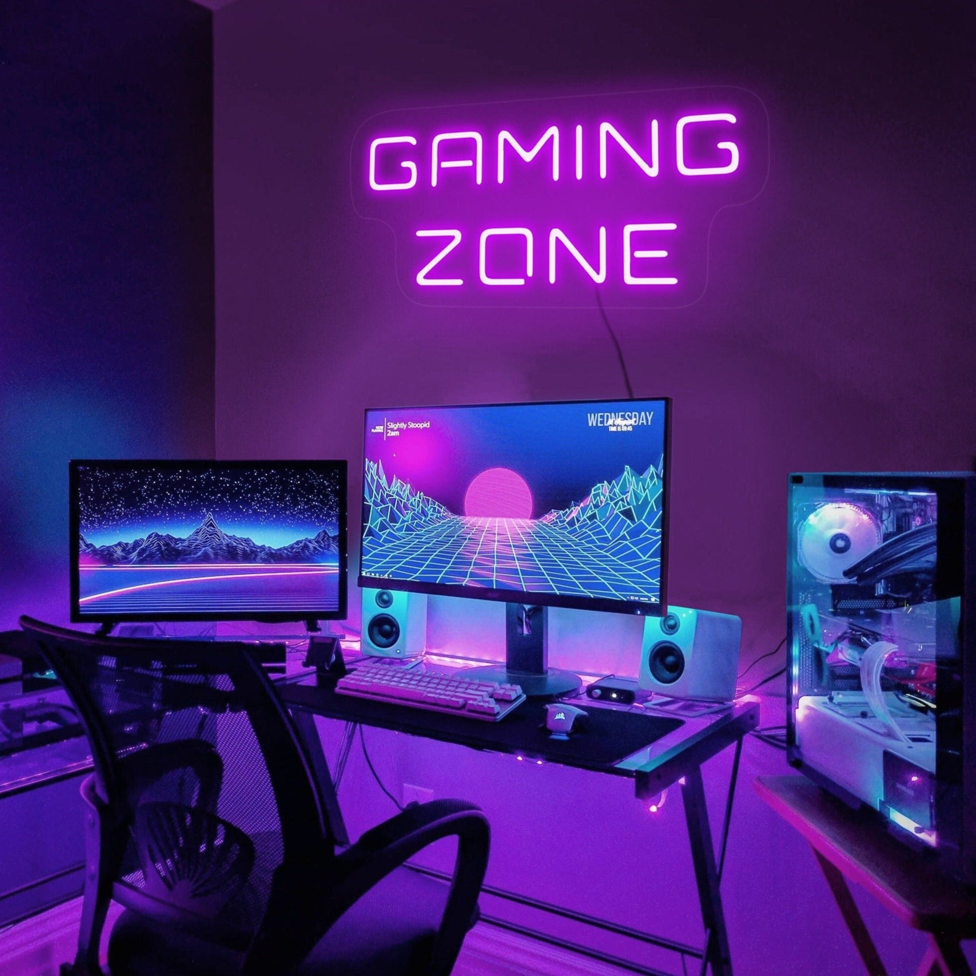 Gaming zone neon sign