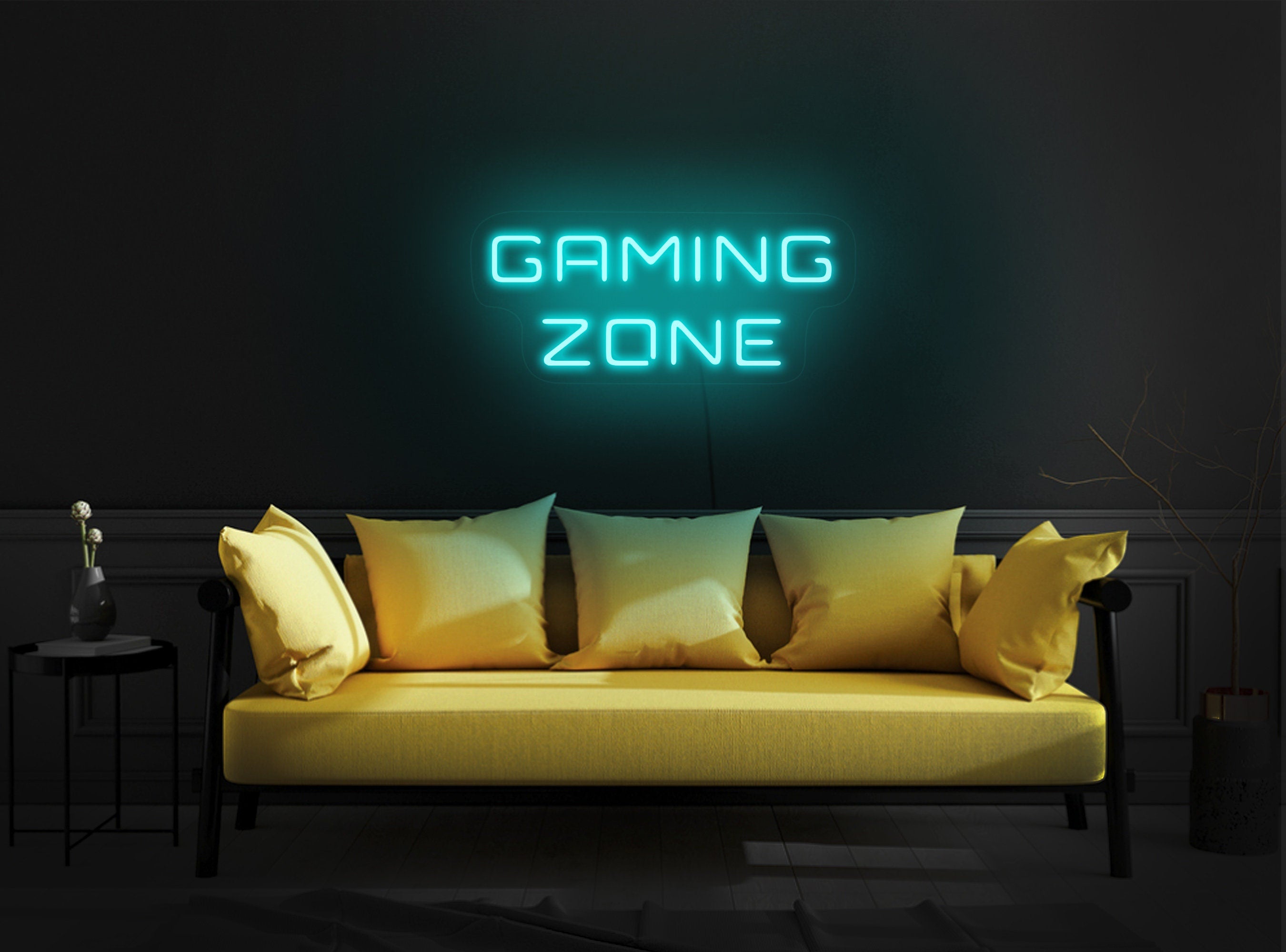 Gaming zone neon sign