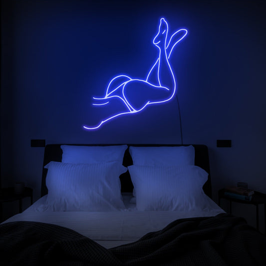 Woman, Girl body neon sign