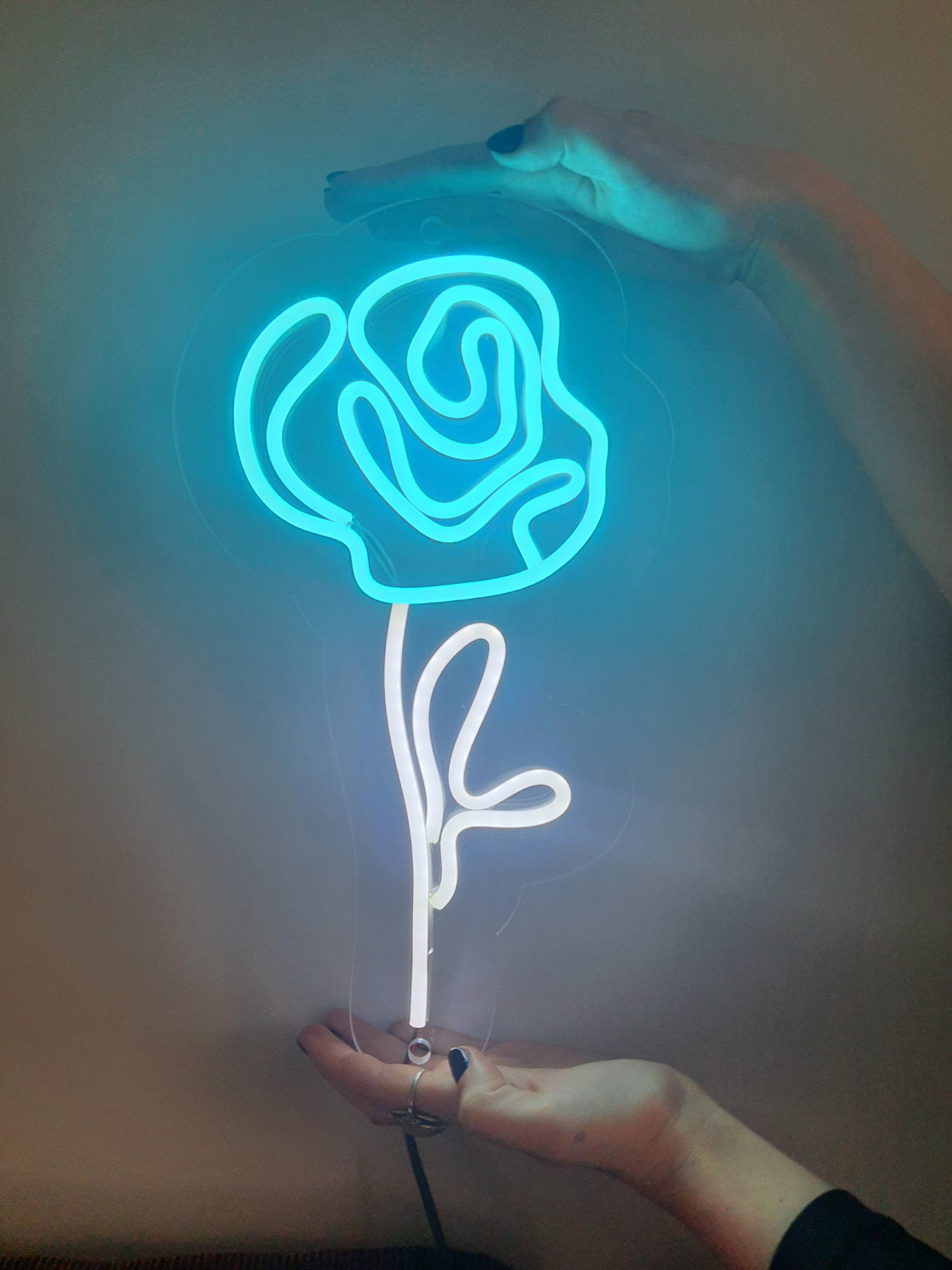 Neon sign flower