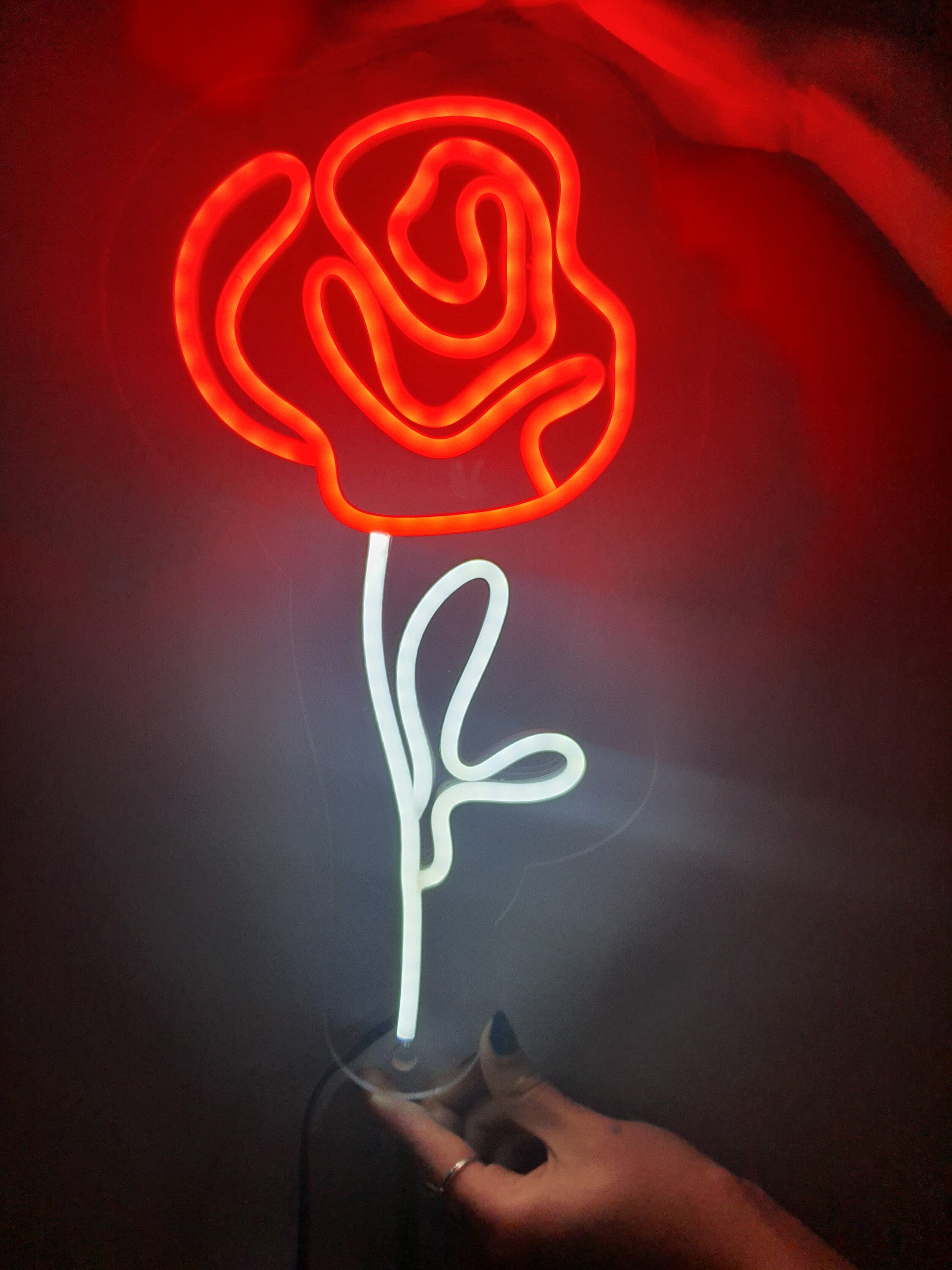 Neon sign flower