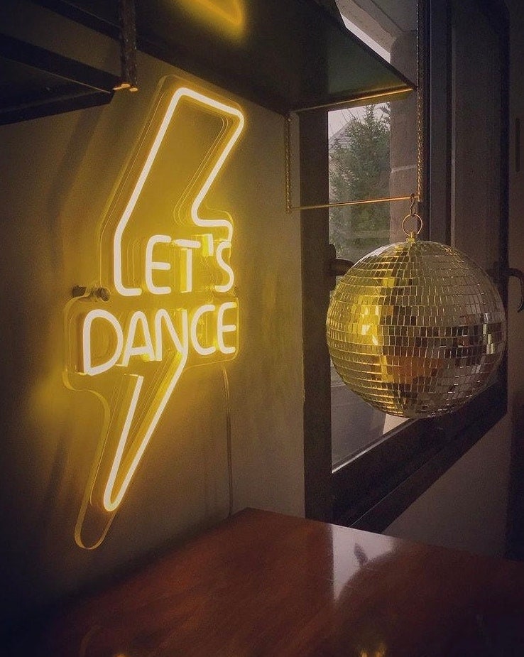 Let's dance neon sign