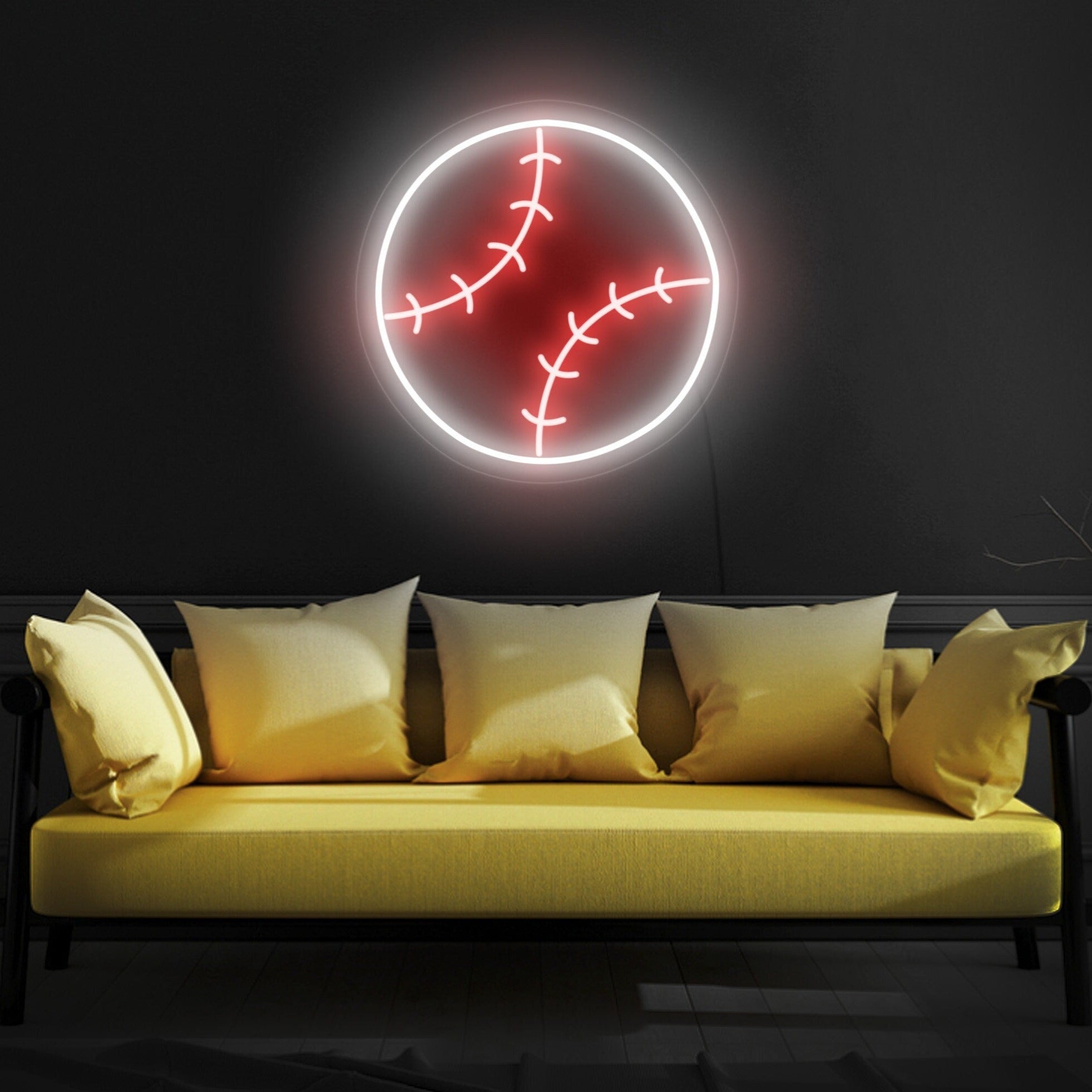 Baseball neon sign