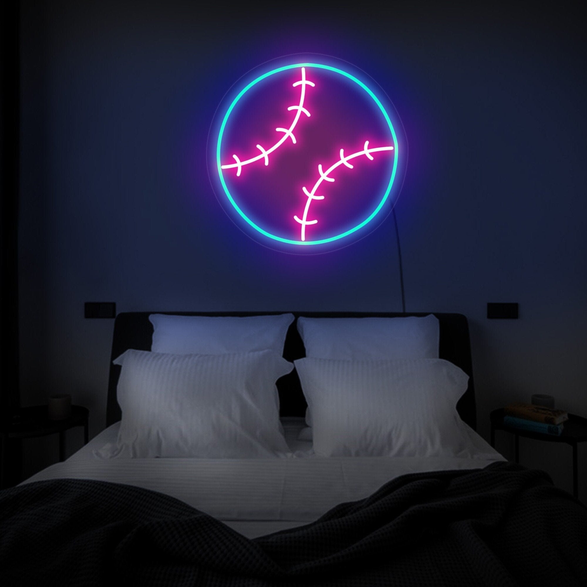 Baseball neon sign