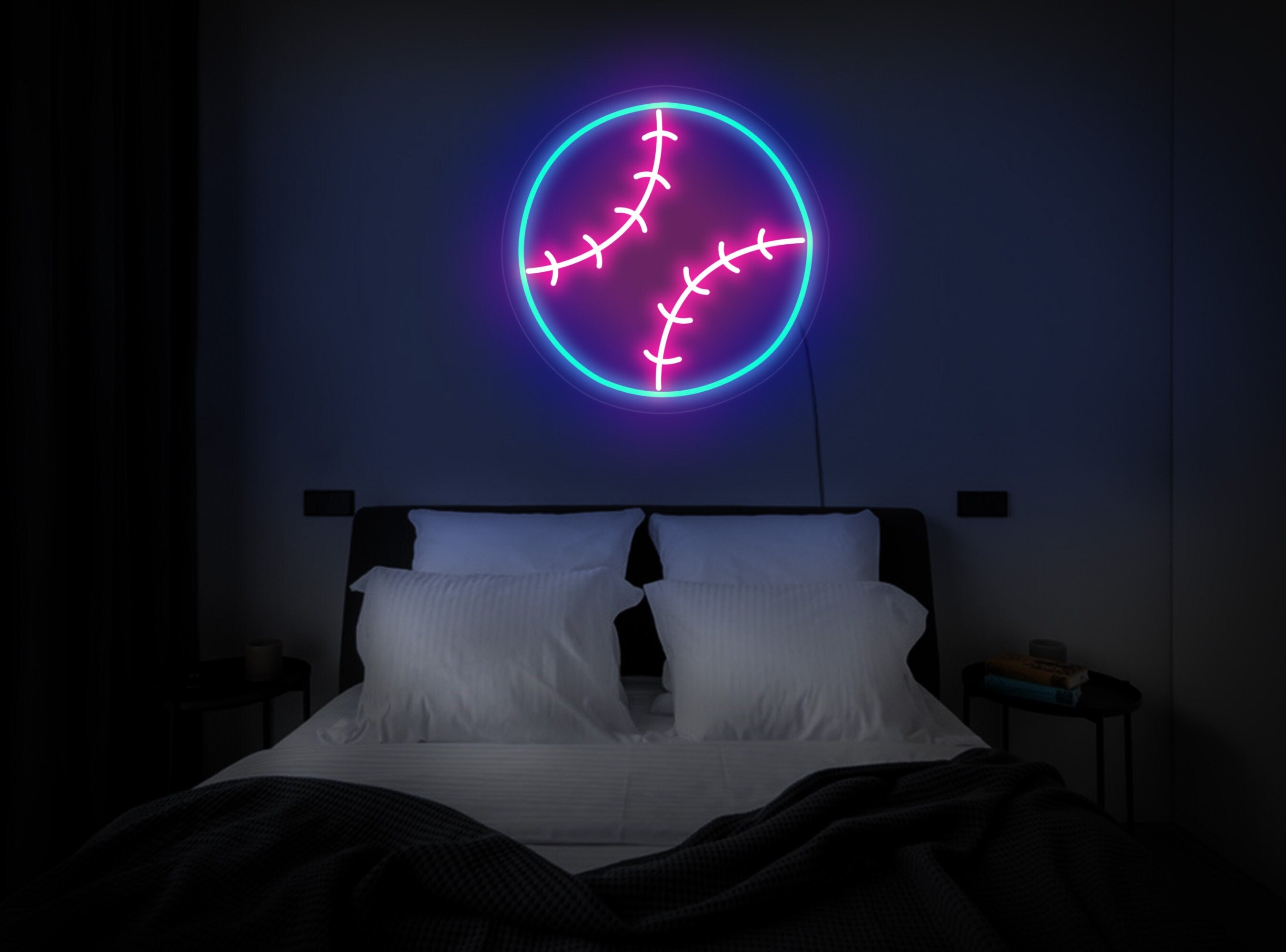 Baseball neon sign