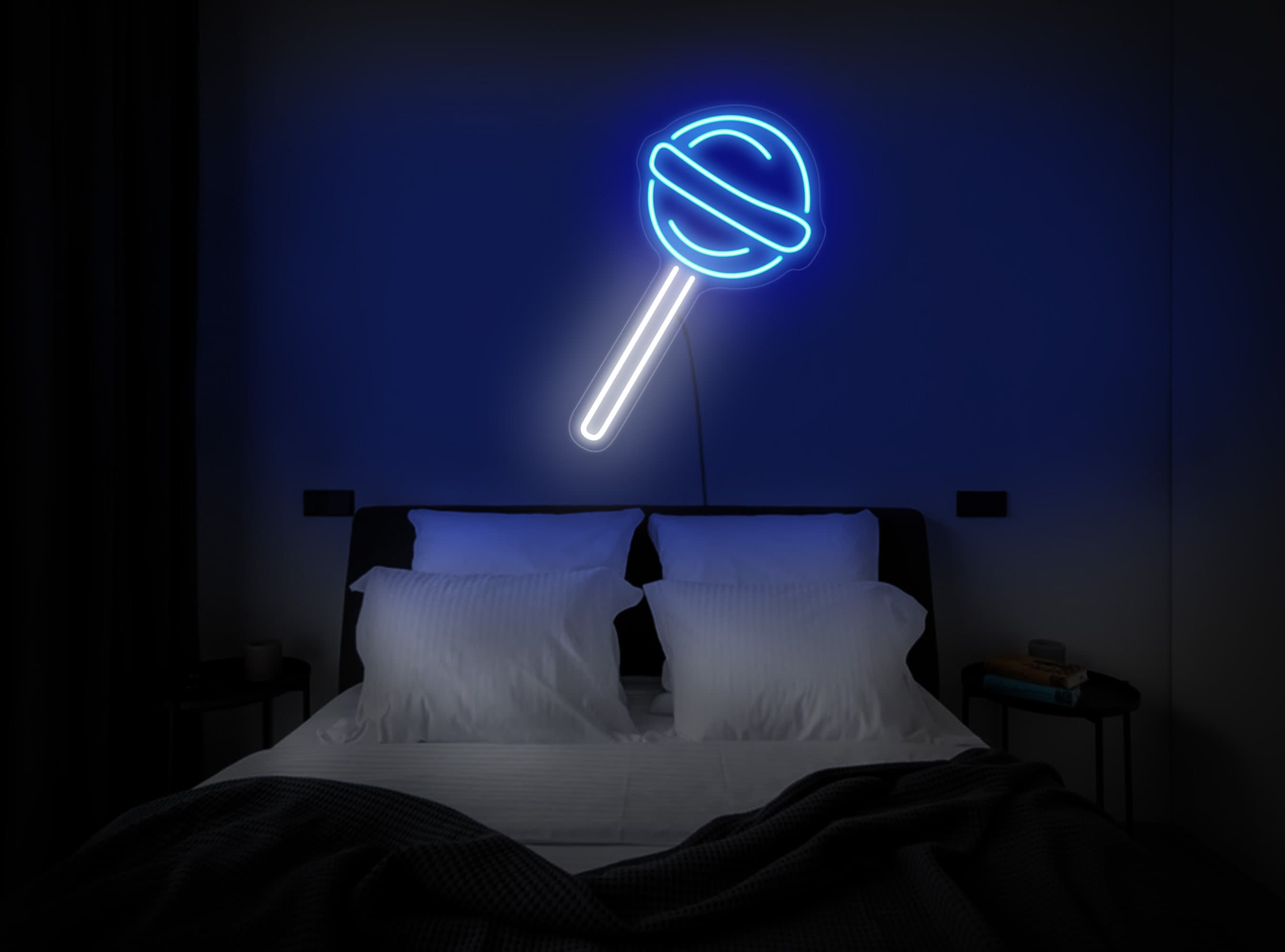 Lollipop neon sign