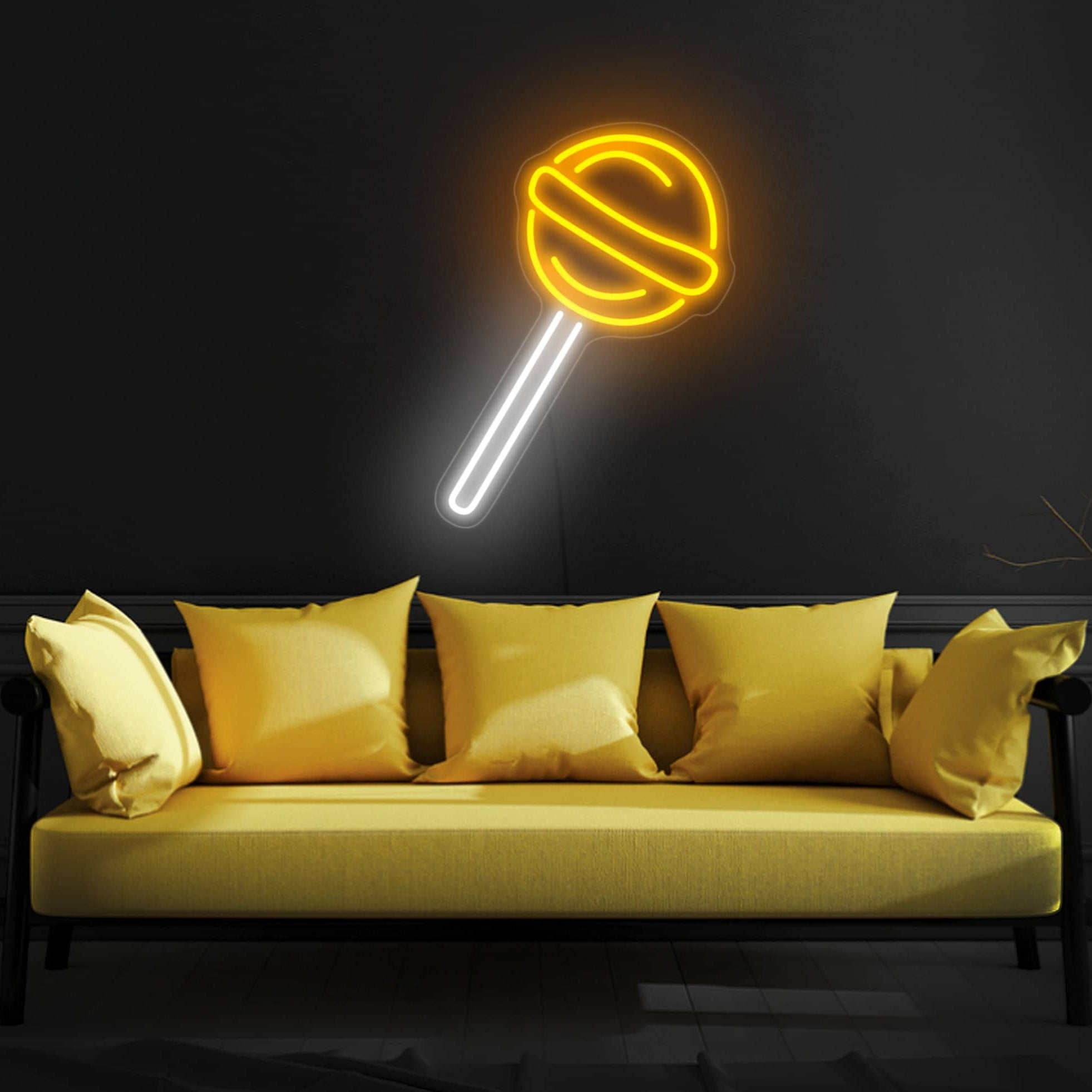 Lollipop neon sign