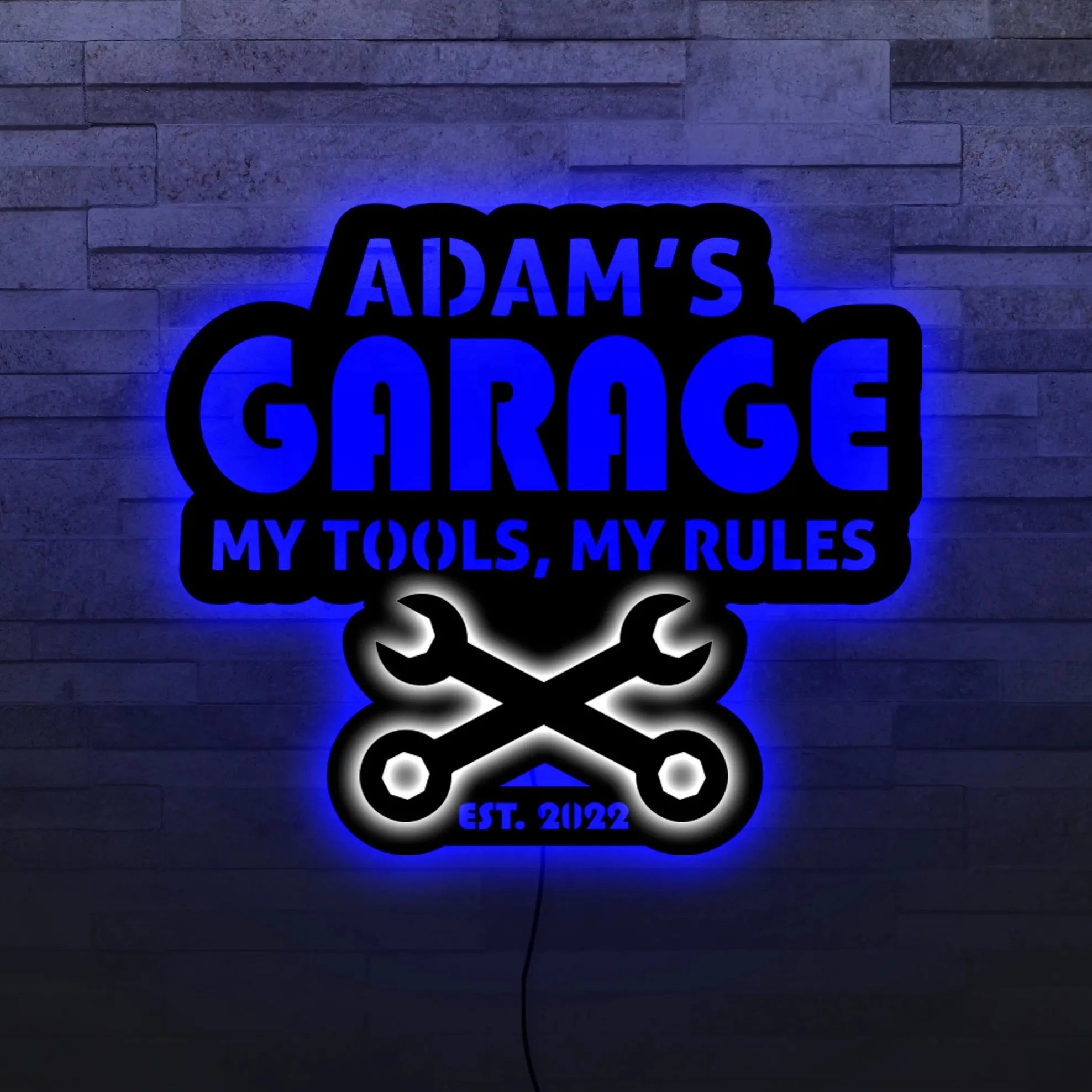 Dad garage led sign