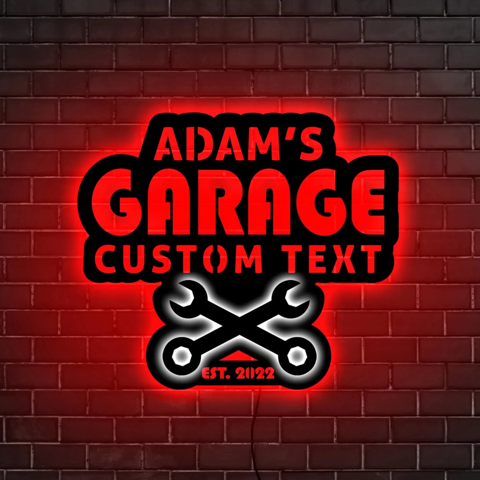 Dad garage led sign