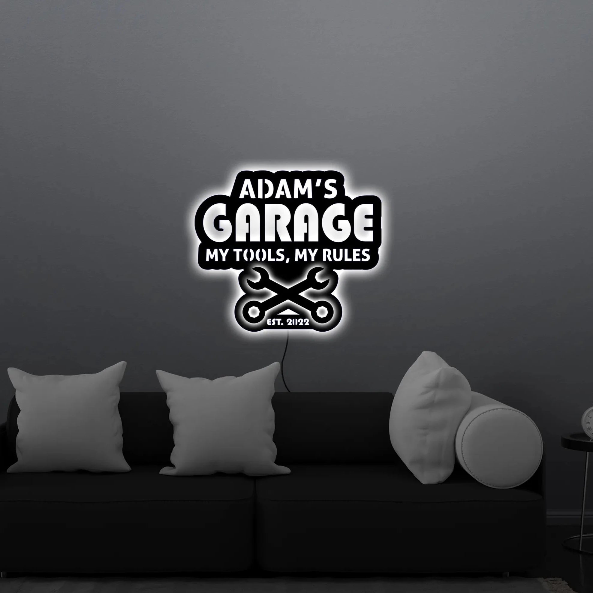 Dad garage led sign