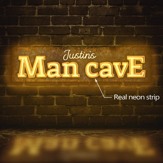 Man cave neon sign